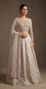 Soft Nude Couture Lehenga - Image 5